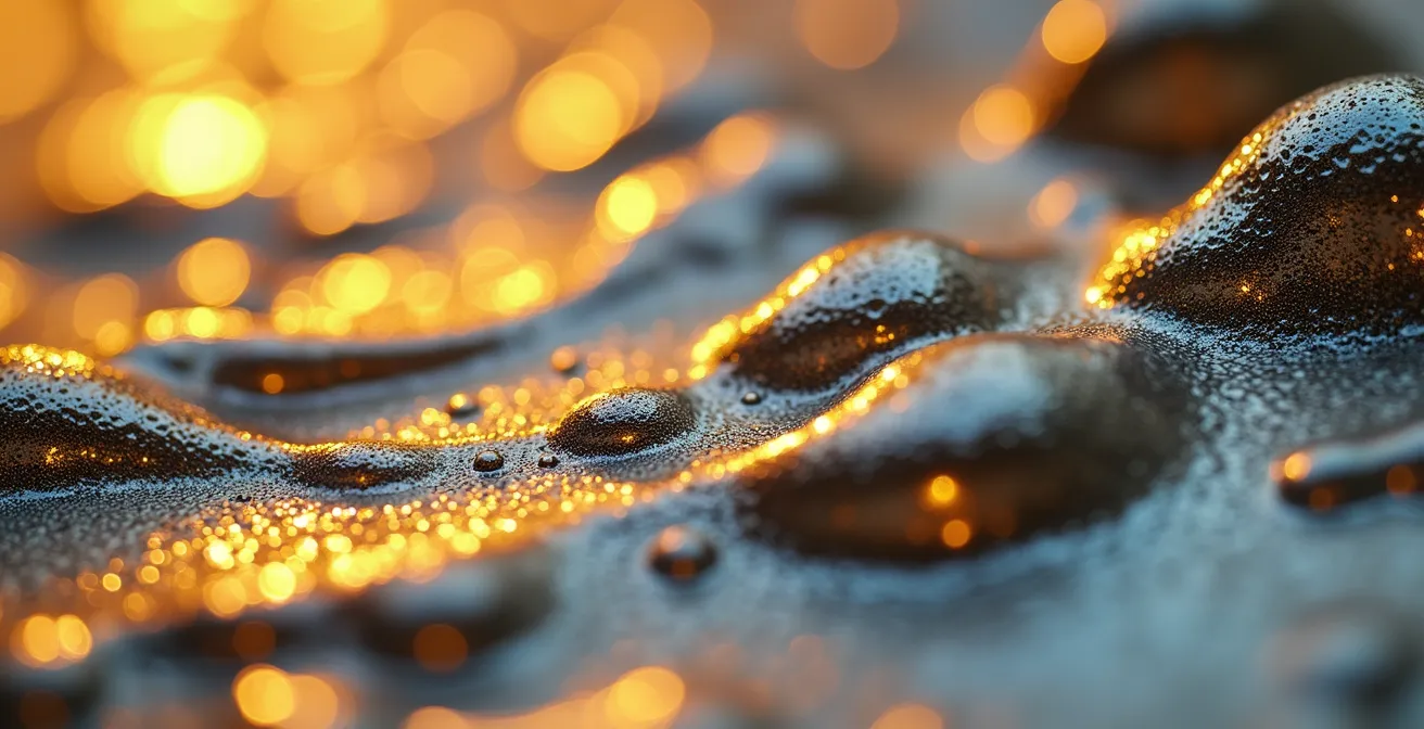 Abstract macro shot of interconnected cost flow patterns representing marketing investment paths