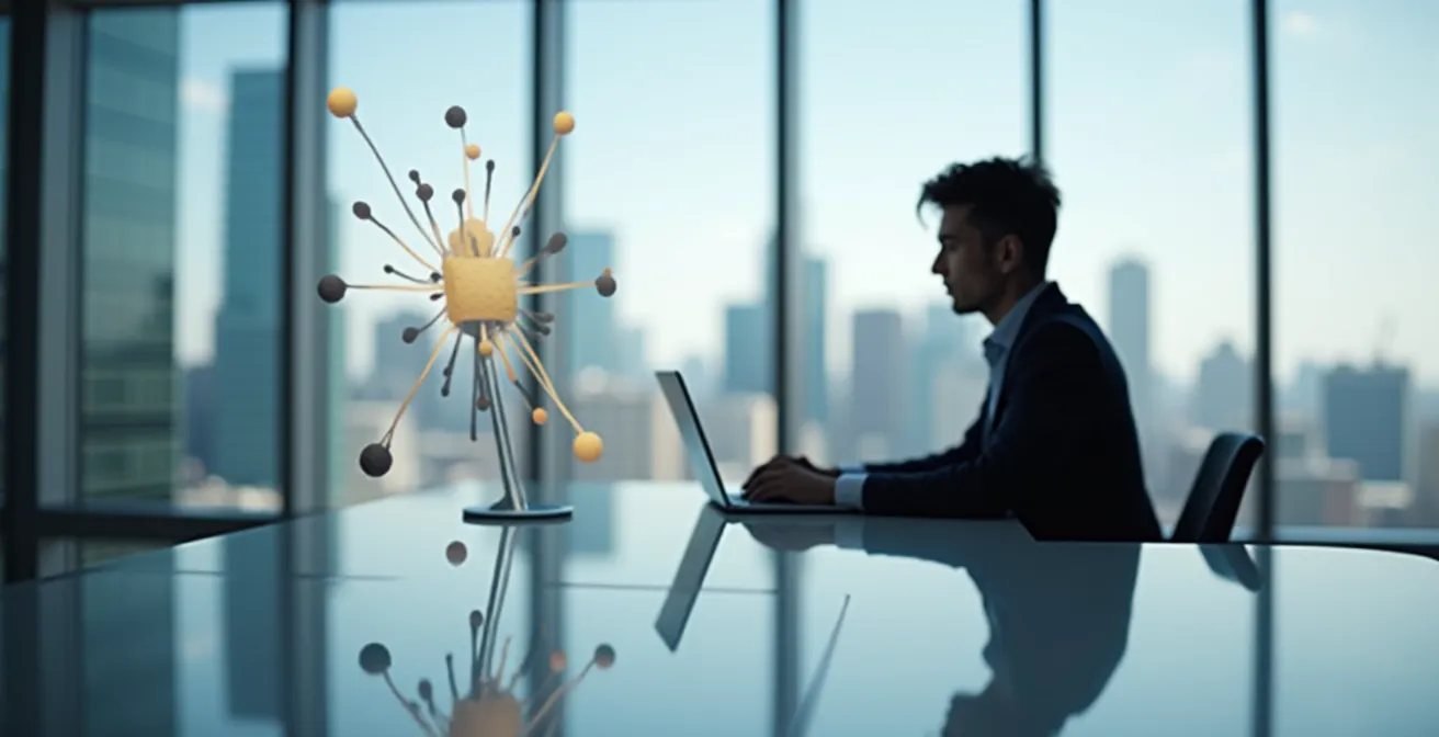 Strategic LinkedIn profile optimization visualization with keyword mapping