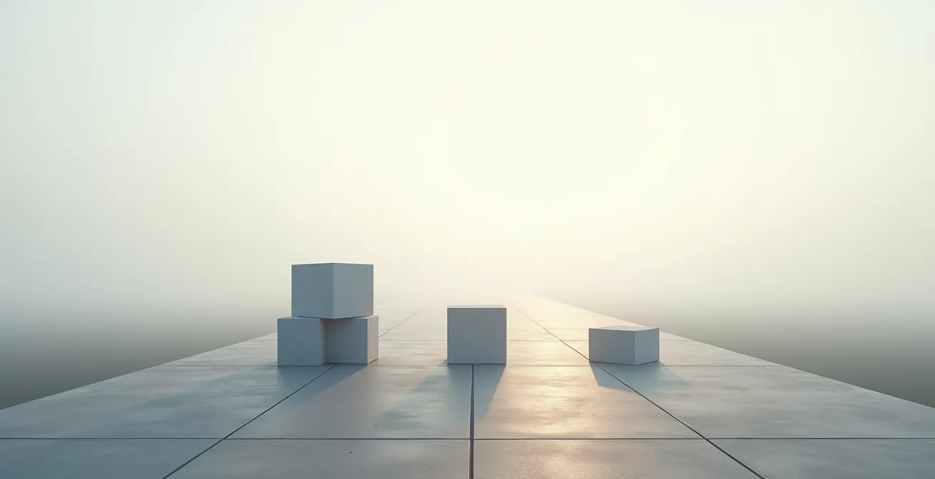 Abstract representation of declining cash reserves over time with warning indicators