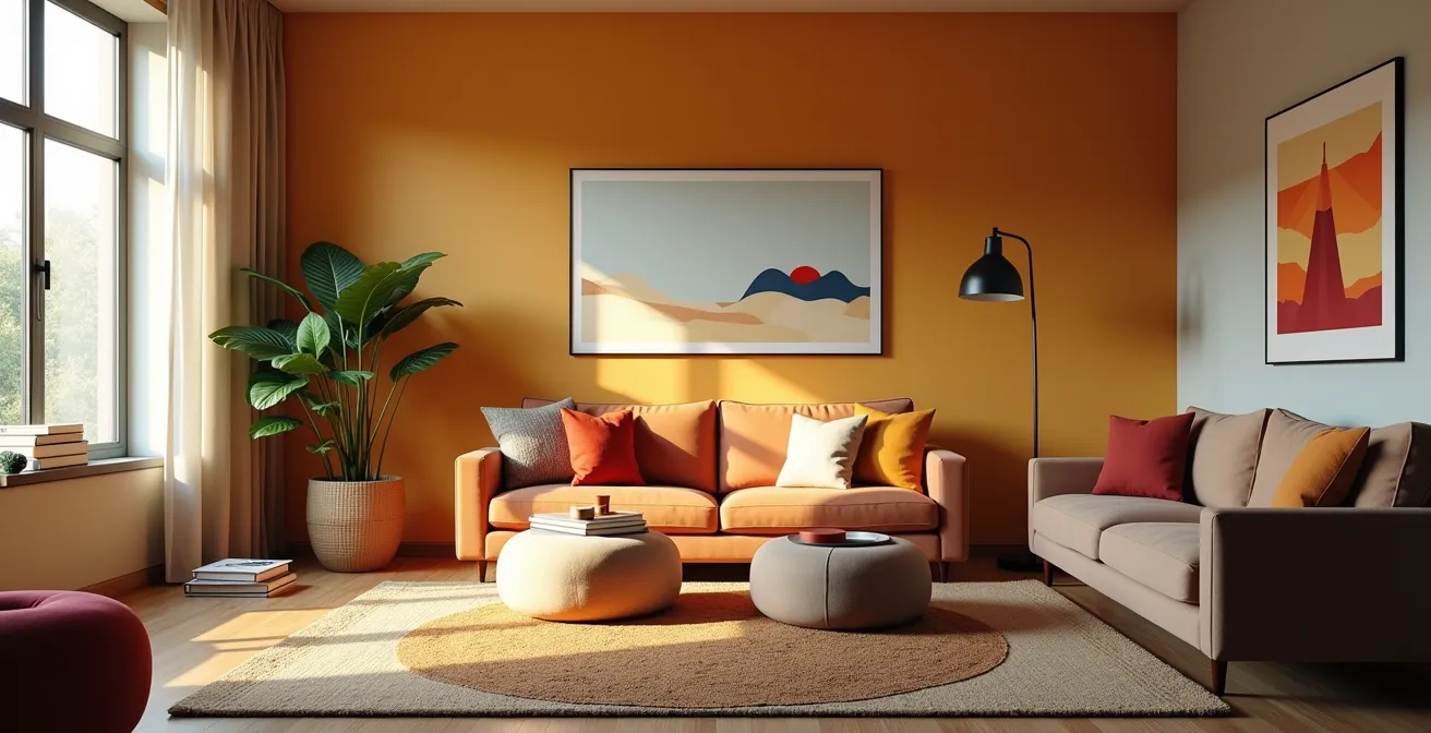 Three abstract streaming service environments showing different viewing atmospheres