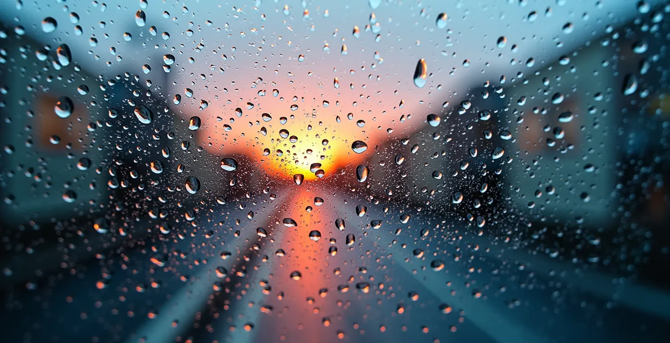 Morning condensation patterns on new double-glazed windows revealing ventilation issues